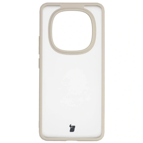 Etui Bizon Case Angelo do Xiaomi Redmi Note 15 / POCO M8 5G półprzezroczyste z beżową ramką