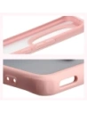 Etui Bizon Case Angelo do Xiaomi Redmi Note 15 / POCO M8 5G półprzezroczyste z jasnoróżową ramką