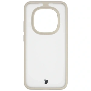Etui Bizon Case Angelo do Xiaomi Redmi Note 15 Pro 5G półprzezroczyste z beżową ramką
