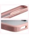 Etui Bizon Case Angelo do Xiaomi Redmi Note 15 Pro 5G półprzezroczyste z jasnoróżową ramką