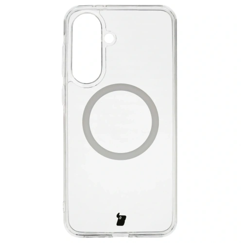 Etui z pierścieniem magnetycznym Bizon Case CrystalO do Samsung Galaxy A37 5G / A36 5G przezroczyste