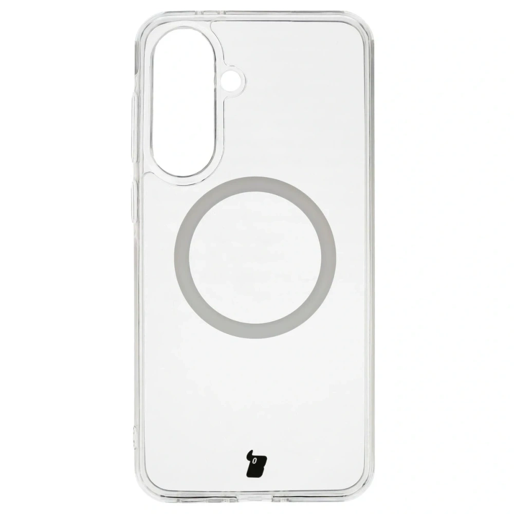 Etui z pierścieniem magnetycznym Bizon Case CrystalO do Samsung Galaxy A37 5G / A36 5G przezroczyste