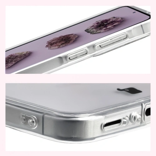 Etui z pierścieniem magnetycznym Bizon Case CrystalO do Samsung Galaxy A37 5G / A36 5G przezroczyste