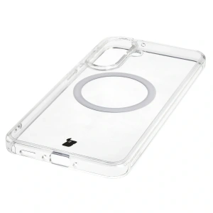 Etui z pierścieniem magnetycznym Bizon Case CrystalO do Samsung Galaxy A37 5G / A36 5G przezroczyste