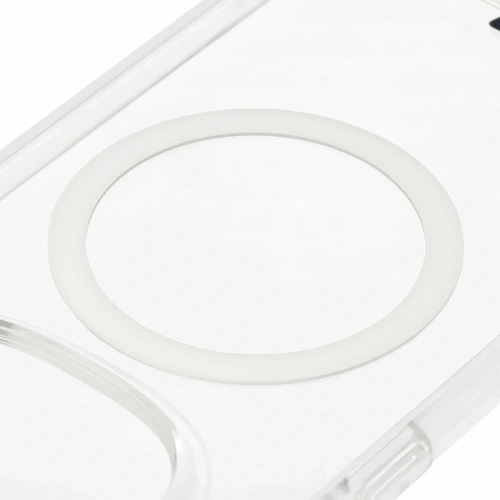 Etui z pierścieniem magnetycznym Bizon Case CrystalO do Xiaomi Redmi Note 15 / POCO M8 5G przezroczyste