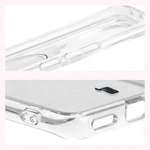 Etui z pierścieniem magnetycznym Bizon Case CrystalO do Xiaomi Redmi Note 15 / POCO M8 5G przezroczyste