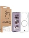 Etui z pierścieniem magnetycznym Bizon Case CrystalO do Xiaomi Redmi Note 15 / POCO M8 5G przezroczyste