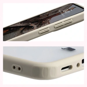 Etui z pierścieniem magnetycznym Bizon Case MatteO do Samsung Galaxy A37 5G / A36 5G przydymione-beżowe