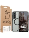 Etui z pierścieniem magnetycznym Bizon Case MatteO do Samsung Galaxy A57 5G przydymione-czarne