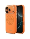 Etui Guess Perforated 4G MagSafe do Apple iPhone 17 Pro Max pomarańczowy