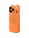 Etui Guess Perforated 4G MagSafe do Apple iPhone 17 Pro Max pomarańczowy