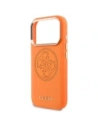 Etui Guess Perforated 4G MagSafe do Apple iPhone 17 Pro Max pomarańczowy