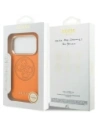 Etui Guess Perforated 4G MagSafe do Apple iPhone 17 Pro Max pomarańczowy