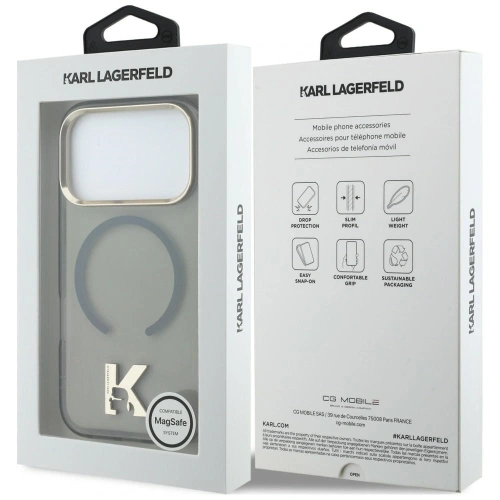 Etui Karl Lagerfeld IML K Head Logo MagSafe do Apple iPhone 17 Pro Max czarny