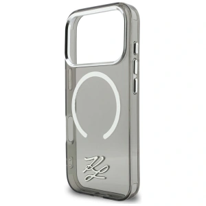 Etui Karl Lagerfeld IML KL Script Logo MagSafe do Apple iPhone 17 Pro czarny
