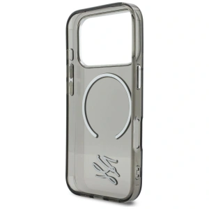 Etui Karl Lagerfeld IML KL Script Logo MagSafe do Apple iPhone 17 Pro czarny