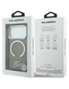 Etui Karl Lagerfeld IML KL Script Logo MagSafe do Apple iPhone 17 Pro Max czarny