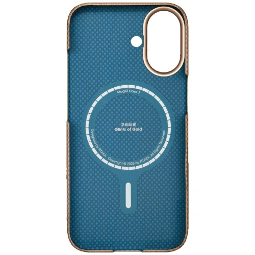 Etui PITAKA Ultra-Slim MagSafe do Apple iPhone 17 golden glint