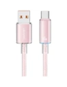 Kabel USAMS Cloud Series US-SJ658 6A USB-A / USB-C 1.2m różowy