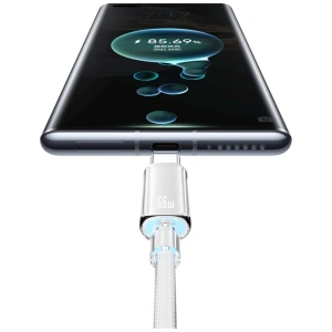 Kabel USAMS Cloud Series US-SJ658 6A USB-A / USB-C 1.2m różowy