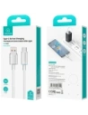 Kabel USAMS Cloud Series US-SJ658 6A USB-A / USB-C 1.2m różowy