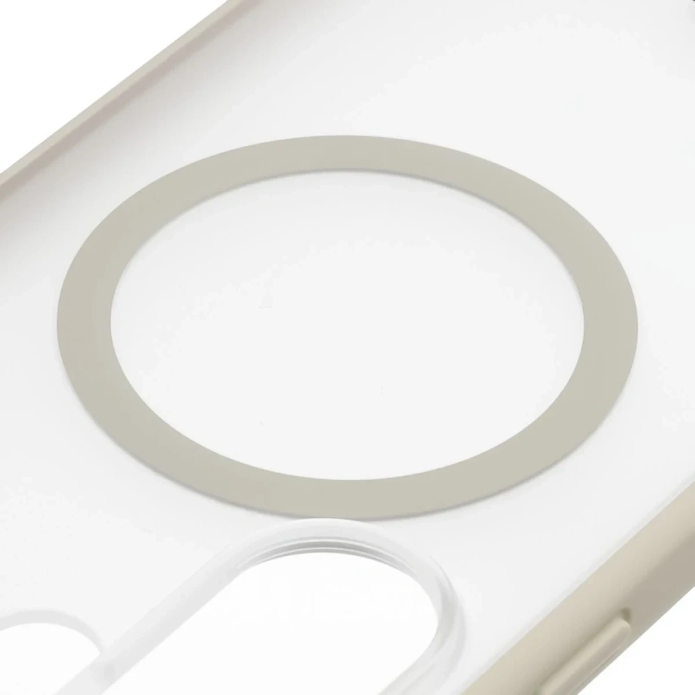 Etui z pierścieniem magnetycznym Bizon Case MatteO do Samsung Galaxy S26 Ultra przydymione-beżowe