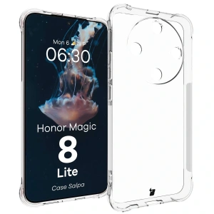 Elastyczne etui Bizon Case Salpa do Honor Magic8 Lite przezroczyste