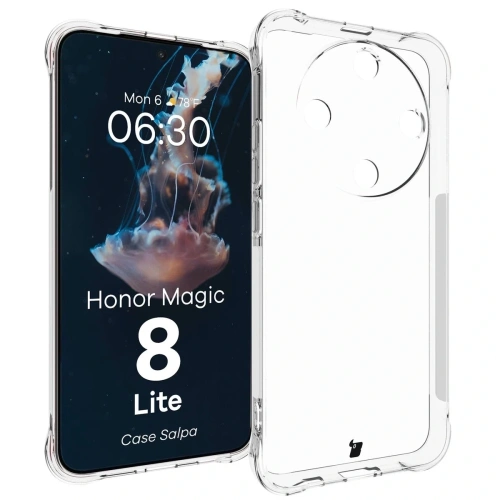 Elastyczne etui Bizon Case Salpa do Honor Magic8 Lite przezroczyste