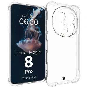 Elastyczne etui Bizon Case Salpa do Honor Magic8 Pro przezroczyste