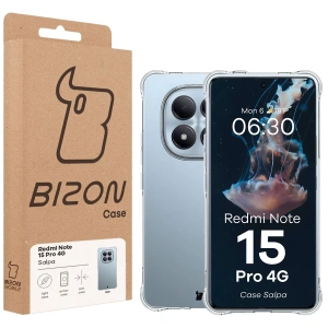 Elastyczne etui Bizon Case Salpa do Xiaomi Redmi Note 15 Pro 4G przezroczyste
