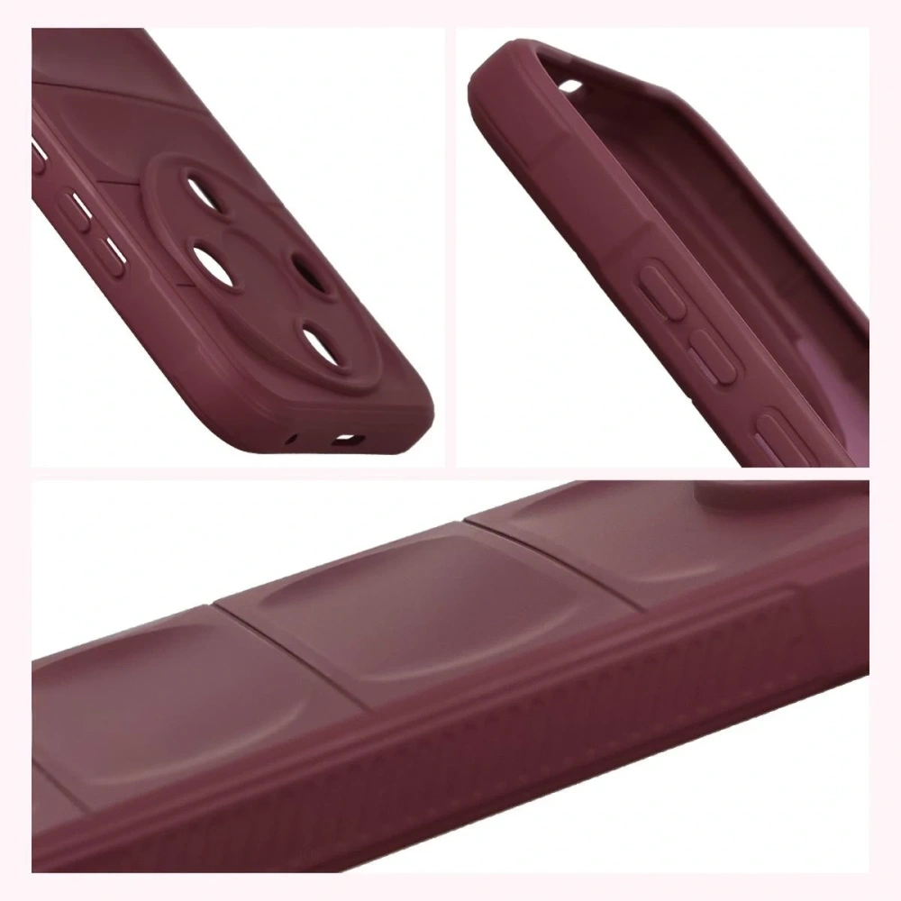 Pancerne etui Bizon Case Tur do Honor Magic8 Lite burgundowe