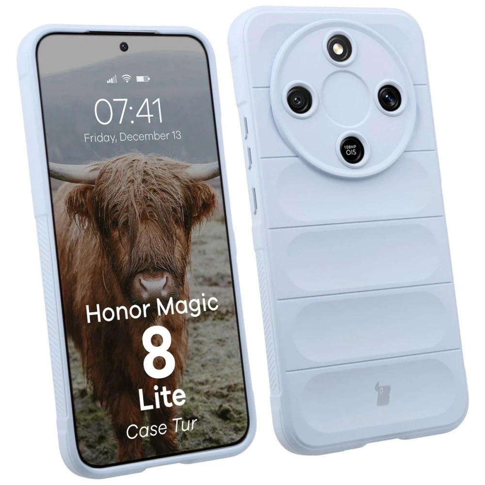 Pancerne etui Bizon Case Tur do Honor Magic8 Lite jasnoniebieskie