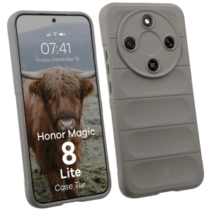 Pancerne etui Bizon Case Tur do Honor Magic8 Lite jasnoszare