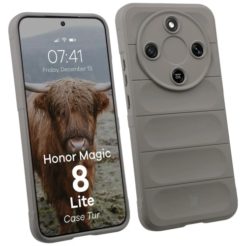 Pancerne etui Bizon Case Tur do Honor Magic8 Lite jasnoszare