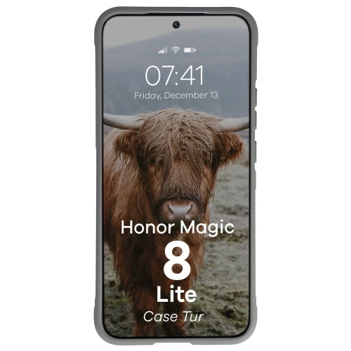 Pancerne etui Bizon Case Tur do Honor Magic8 Lite jasnoszare