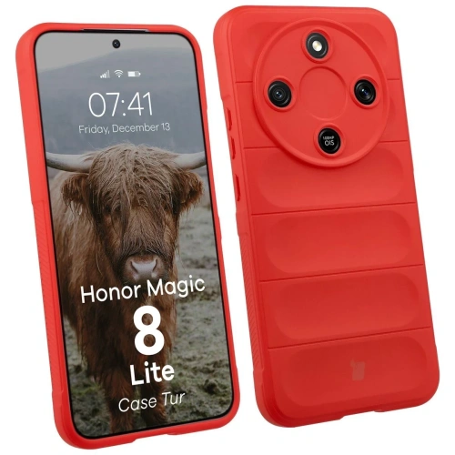 Pancerne etui Bizon Case Tur do Honor Magic8 Lite czerwone
