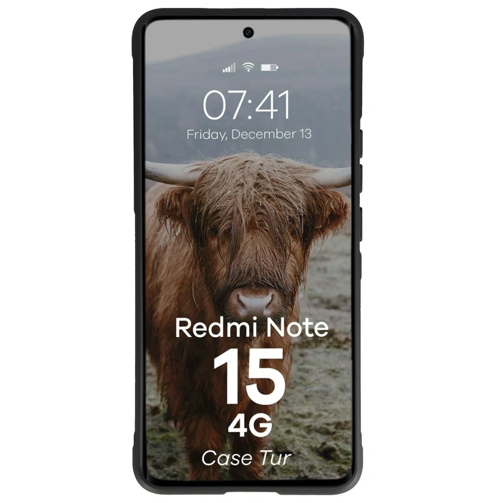 Pancerne etui Bizon Case Tur do Xiaomi Redmi Note 15 4G czarne