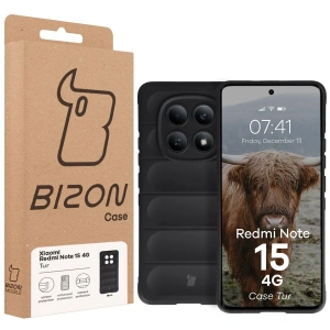 Pancerne etui Bizon Case Tur do Xiaomi Redmi Note 15 4G czarne