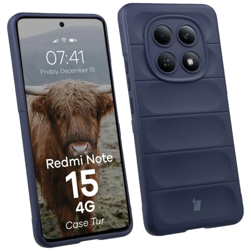 Pancerne etui Bizon Case Tur do Xiaomi Redmi Note 15 4G granatowe