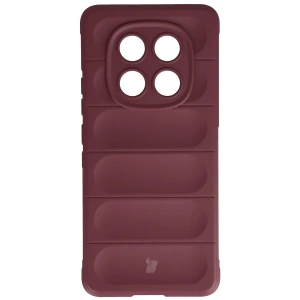 Pancerne etui Bizon Case Tur do Xiaomi Redmi Note 15 4G burgundowe