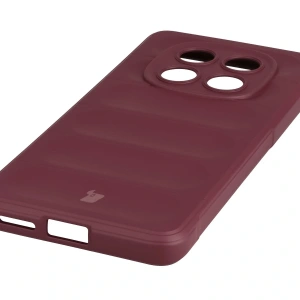 Pancerne etui Bizon Case Tur do Xiaomi Redmi Note 15 4G burgundowe
