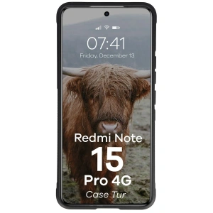 Pancerne etui Bizon Case Tur do Xiaomi Redmi Note 15 Pro 4G czarne