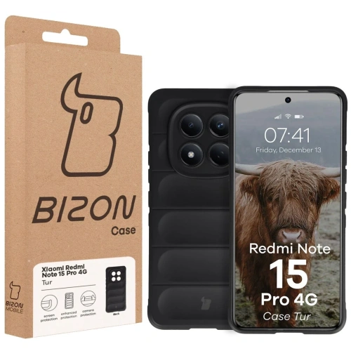 Pancerne etui Bizon Case Tur do Xiaomi Redmi Note 15 Pro 4G czarne