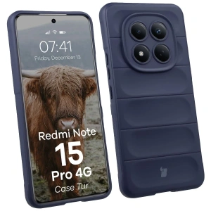 Pancerne etui Bizon Case Tur do Xiaomi Redmi Note 15 Pro 4G granatowe