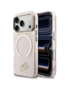 Etui Karl Lagerfeld IML KL Script Logo MagSafe do Apple iPhone 17 Pro Max różowy