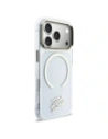 Etui Karl Lagerfeld IML KL Script Logo MagSafe do Apple iPhone 17 Pro przezroczysty