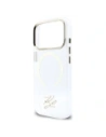 Etui Karl Lagerfeld IML KL Script Logo MagSafe do Apple iPhone 17 Pro przezroczysty
