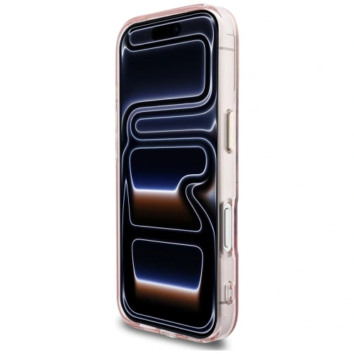 Etui Karl Lagerfeld IML KL Script Logo MagSafe do Apple iPhone 17 Pro różowy