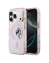 Etui Karl Lagerfeld IML Peekaboo MagSafe do Apple iPhone 17 Pro Max różowy