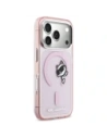 Etui Karl Lagerfeld IML Peekaboo MagSafe do Apple iPhone 17 Pro Max różowy